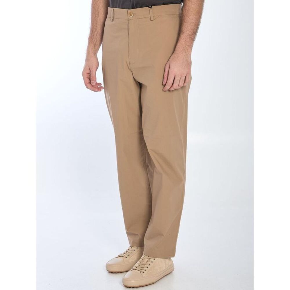 BARENA Men's Relaxed Fit Cotton Twill Trousers Men GREEN Pants